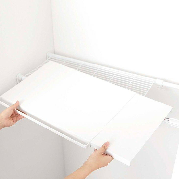 towerタワー伸縮つっぱり棒用棚板Ｌ(ホワイト)（イメージ02）