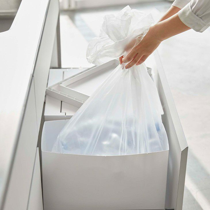 towerタワーシンク下蓋付きゴミ箱(ホワイト)（イメージ02）