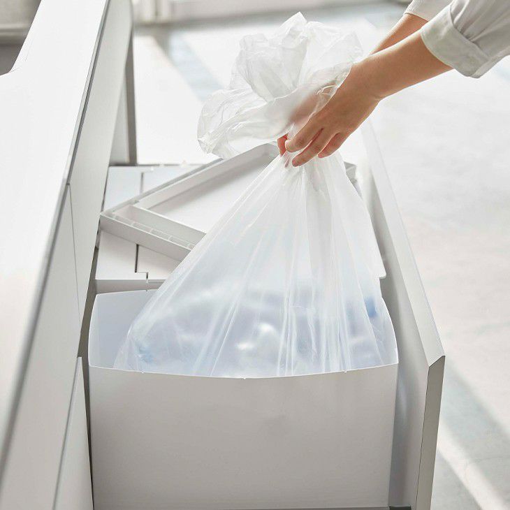 towerタワーシンク下蓋付きゴミ箱2個組(ホワイト)（イメージ02）