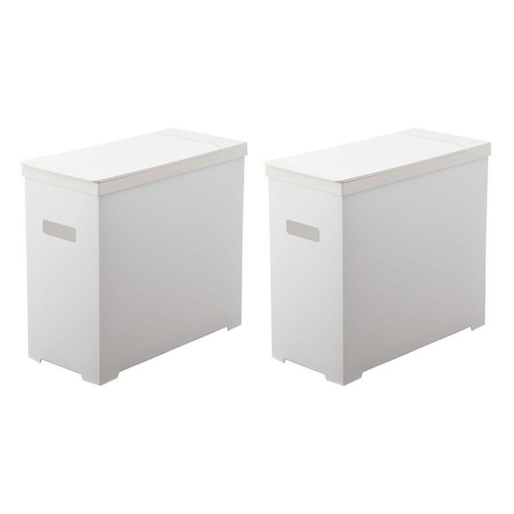 towerタワーシンク下蓋付きゴミ箱2個組(ホワイト)（イメージ04）