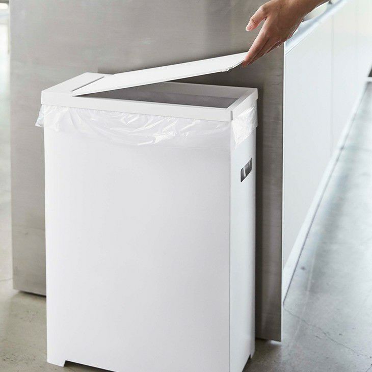 towerタワースリム蓋付きゴミ箱3個組(ホワイト)（イメージ01）