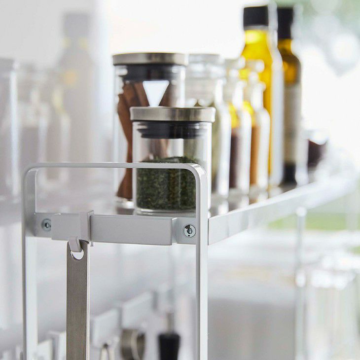 towerタワーコンロサイドラック(ホワイト)（イメージ01）