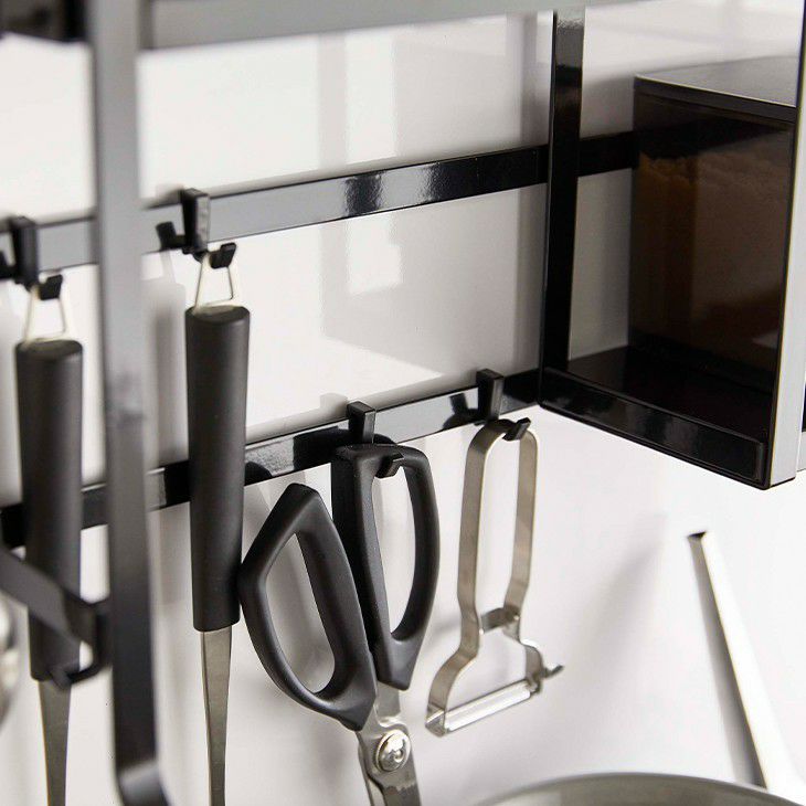 towerタワーコンロサイドラック(ブラック)（イメージ02）