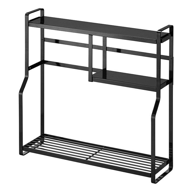 towerタワーコンロサイドラック(ブラック)（イメージ04）