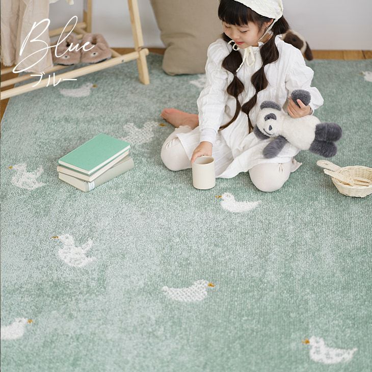 モチーフラグ あひるラグ (185×185cm) | cucan ネットショップ