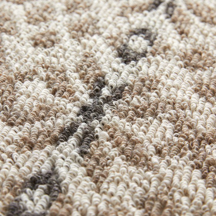 ウール100%ラグウールスノー190×190cm（アップ）