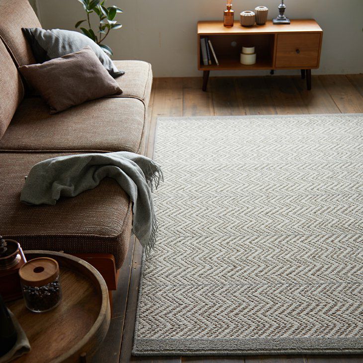 ウール100%ラグジップスコット190×190cm（施工例イメージ01）