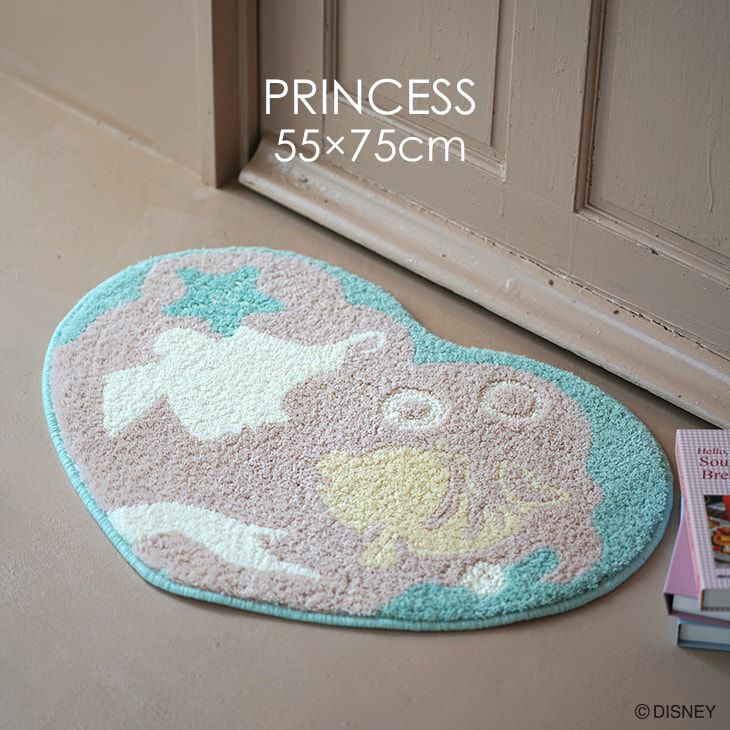 マット PRINCESS/プリンセス ハートマット アリエル DMT-4104 (55×75cm