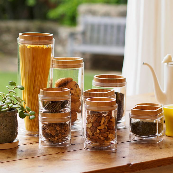 ビッテ保存容器450ml重なるキャニスターバンブー(イメージ)