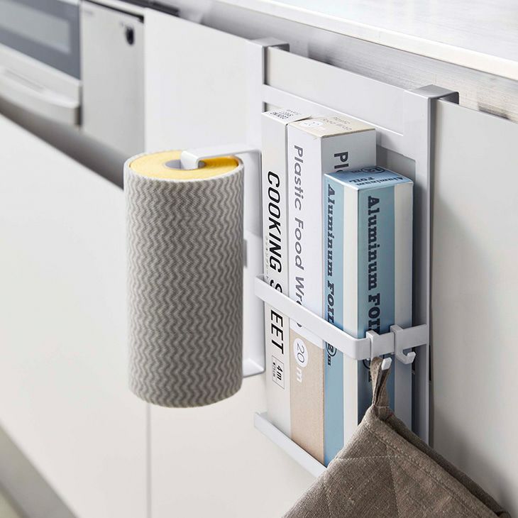 towerタワーシンク扉キッチンペーパー＆ラップホルダーホワイト(イメージ)