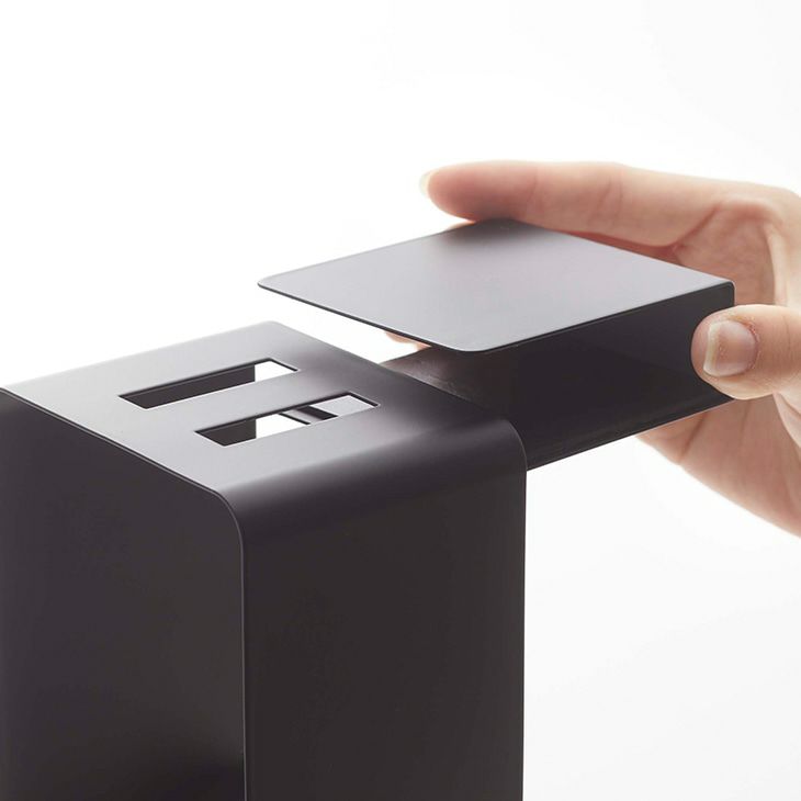 towerタワー棚下ドライヤーホルダーブラック(イメージ)