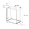 towerタワー丸いまな板が置けるまな板スタンドホワイト(イメージ)
