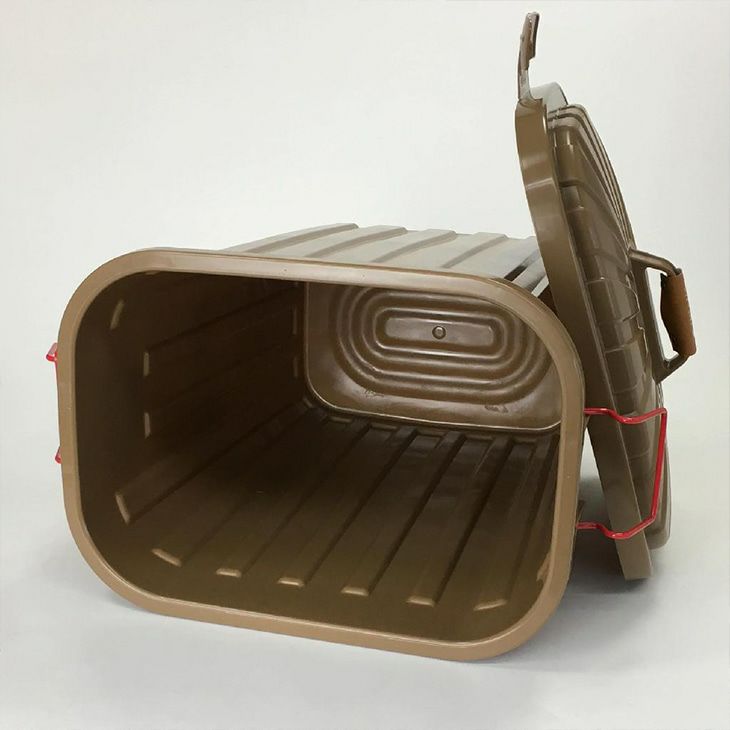 スパイスPALE×PAILふた付きゴミ箱角型60Lブラウン(イメージ)