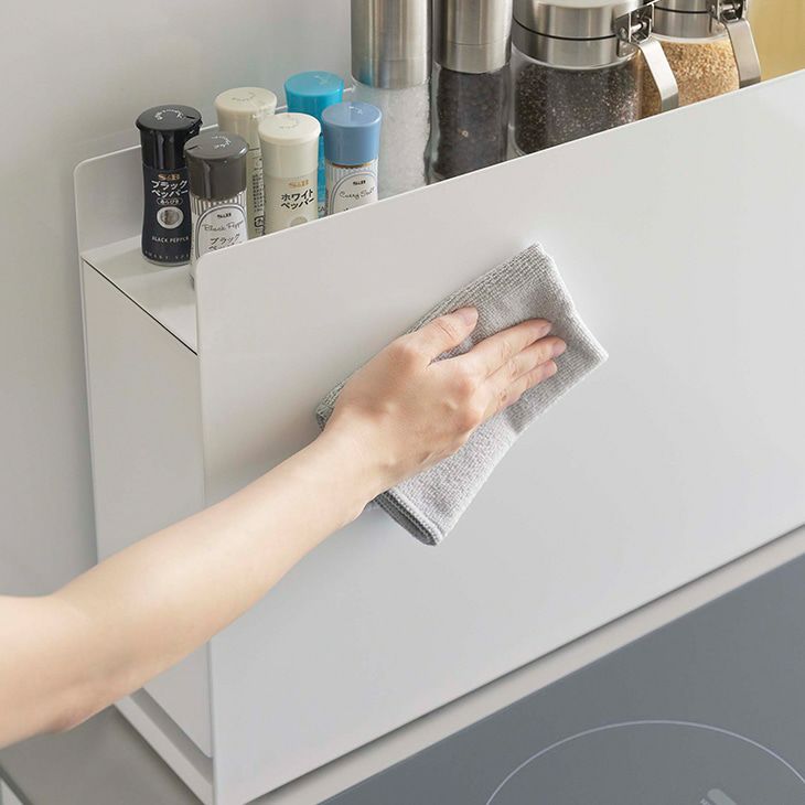 towerタワー隠せる調味料ラックホワイト(イメージ)