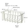 towerタワーウォールトイレ用品収納ラックホワイト(イメージ)