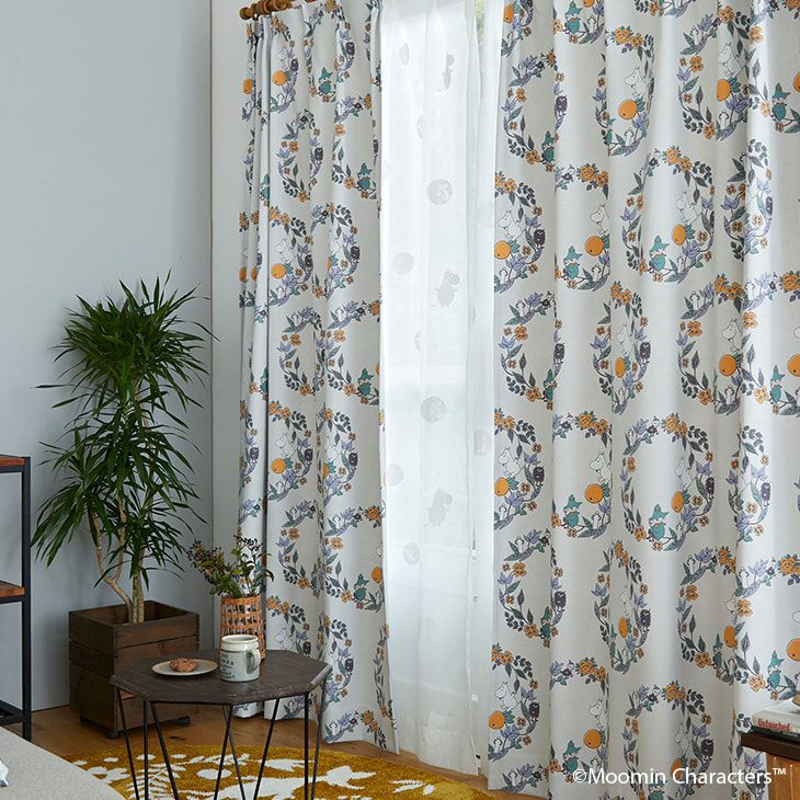遮光カーテンMOOMIN/ムーミンフルーツガーデン(100×178cm)(イメージ03)