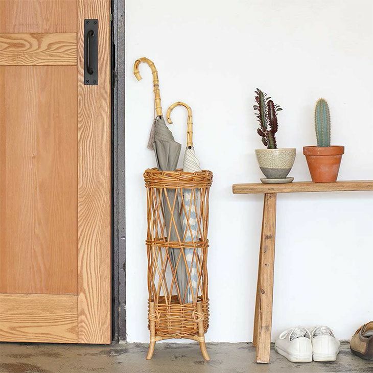 クレエ傘立てアラログアンブレラスタンドブラウン（イメージ）