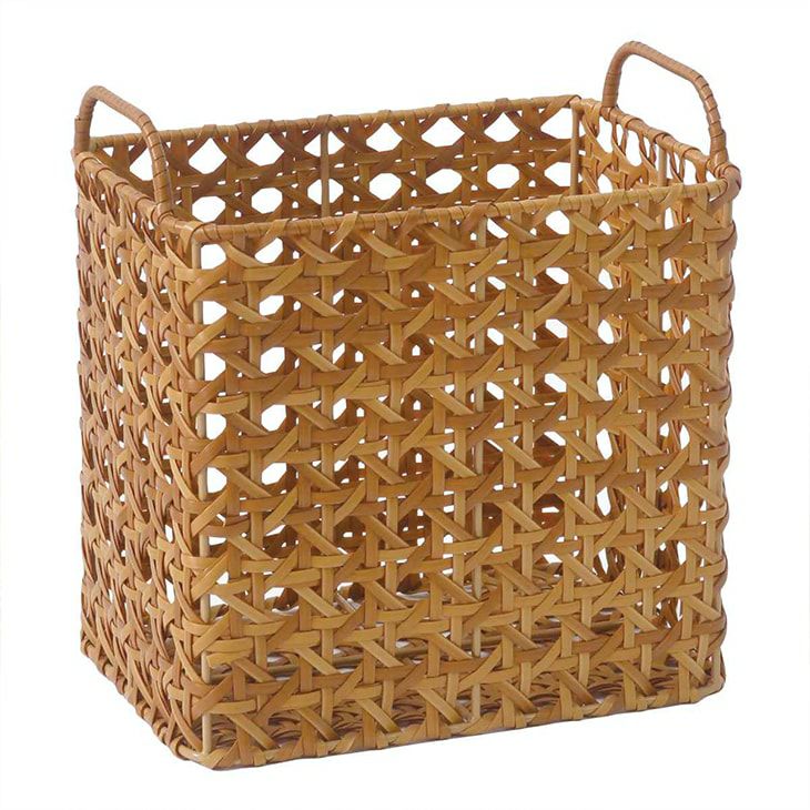 クレエユティルオクタレクトバスケットハイ洗えるかご収納ブラウン（カラー）