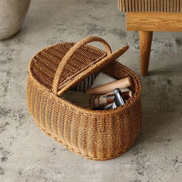 クレエ バスケット ユティル オーバルピクニックバスケット | cucan