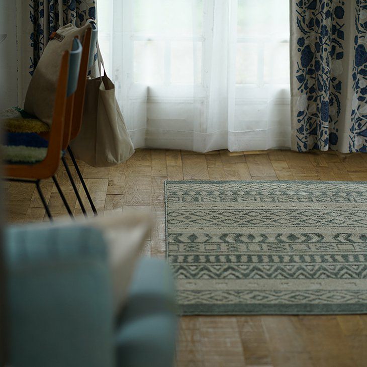 北欧スタイルラグ(グレー)