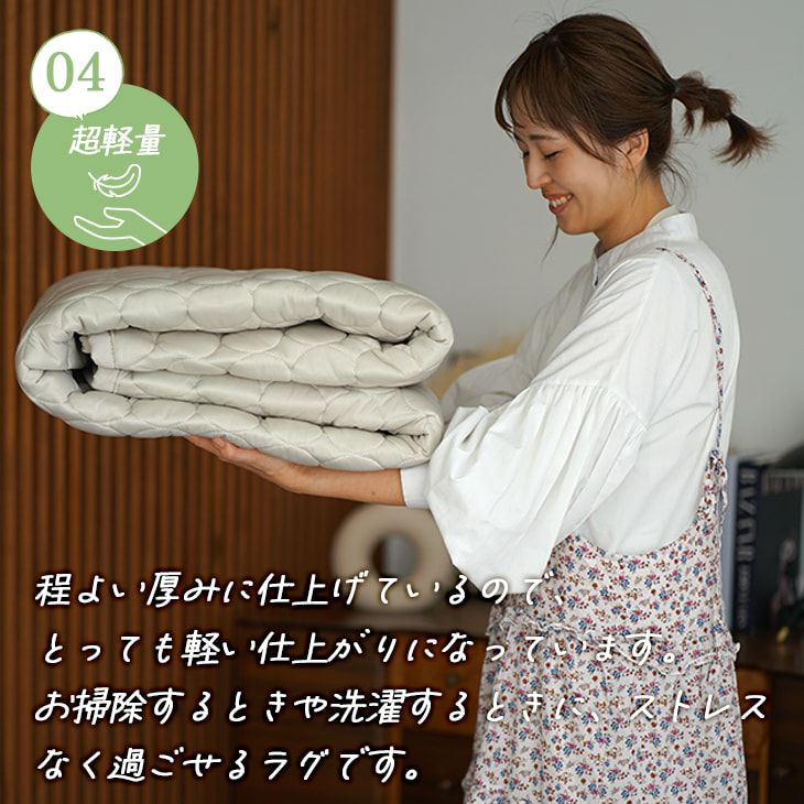 アスワン ラグ バースト 195x250cm CA3593-65 防ダニ アスワン ラグ バースト 195x250cm CA3593-65 防ダニ 極厚ラグ（防音