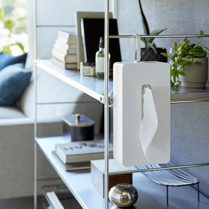towerタワー引っ掛けティッシュケース(ホワイト)（カラー）