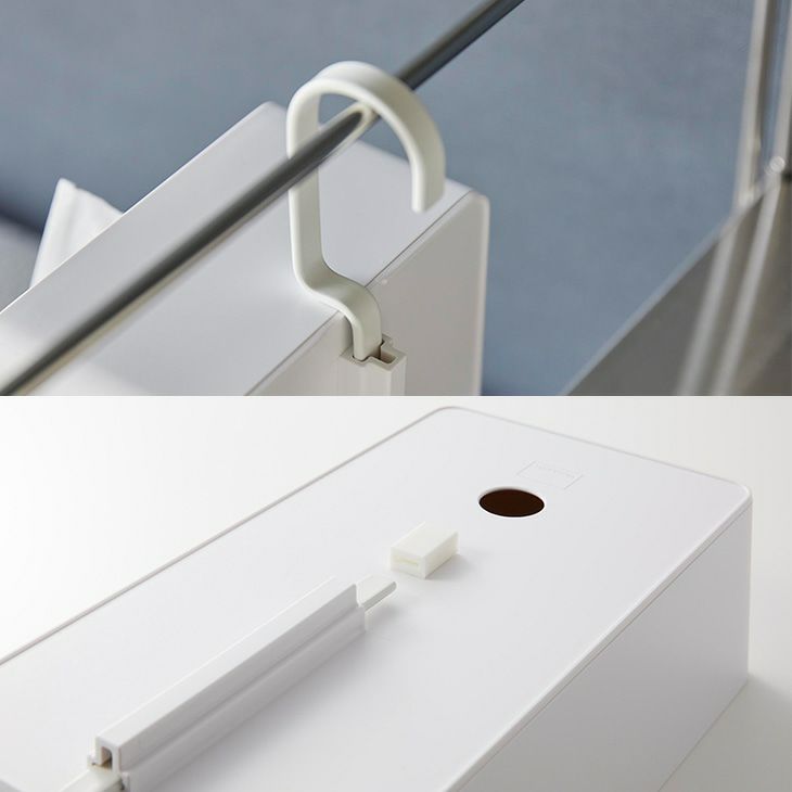 towerタワー引っ掛けティッシュケース(ホワイト)（カラー）