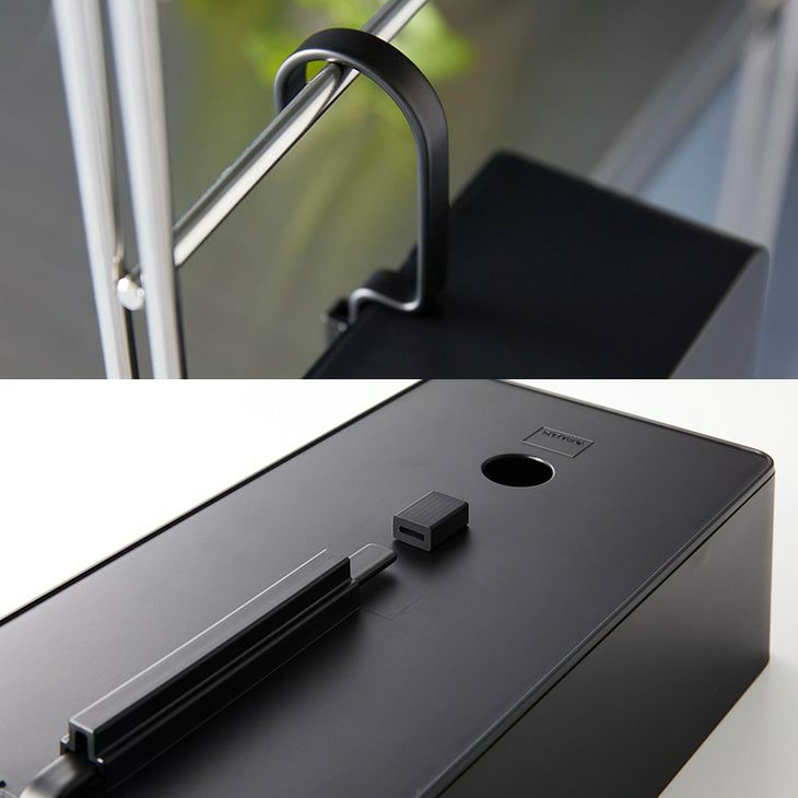 towerタワー引っ掛けティッシュケース(ブラック)（カラー）