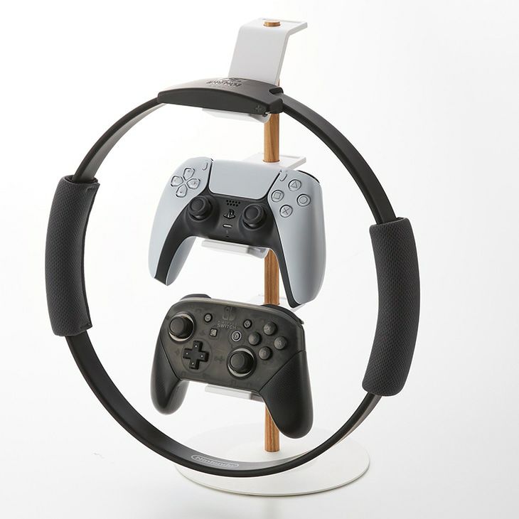 towerタワー置台が動くゲームコントローラー収納ラック(ホワイト)（カラー）