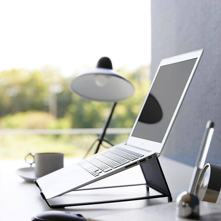 towerタワーツーウェイノートパソコン＆タブレットスタンド(ブラック)（カラー）