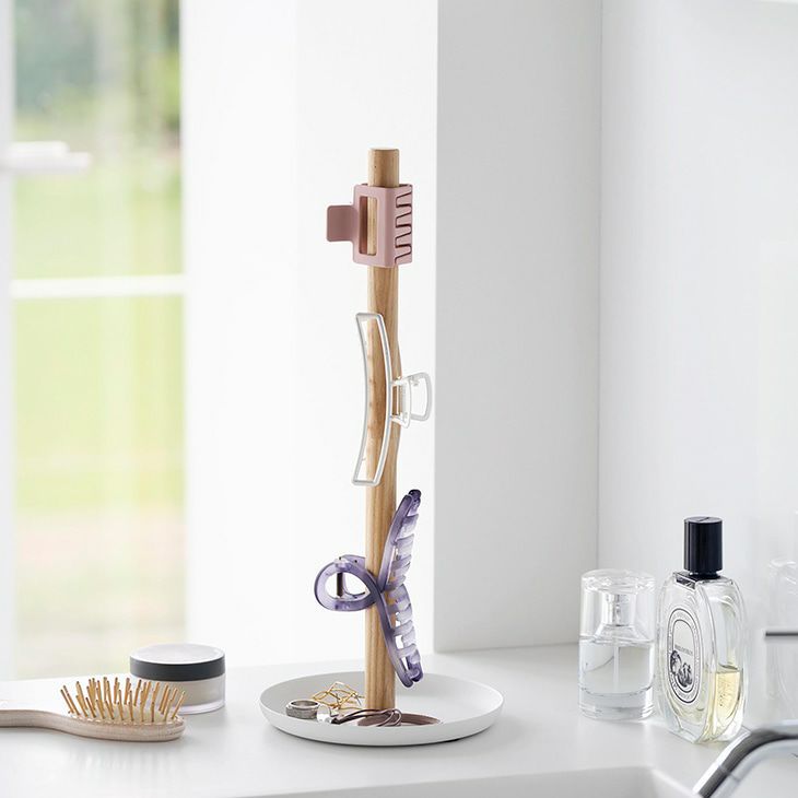 towerタワーヘアクリップ収納スタンド(ホワイト)（イメージ）