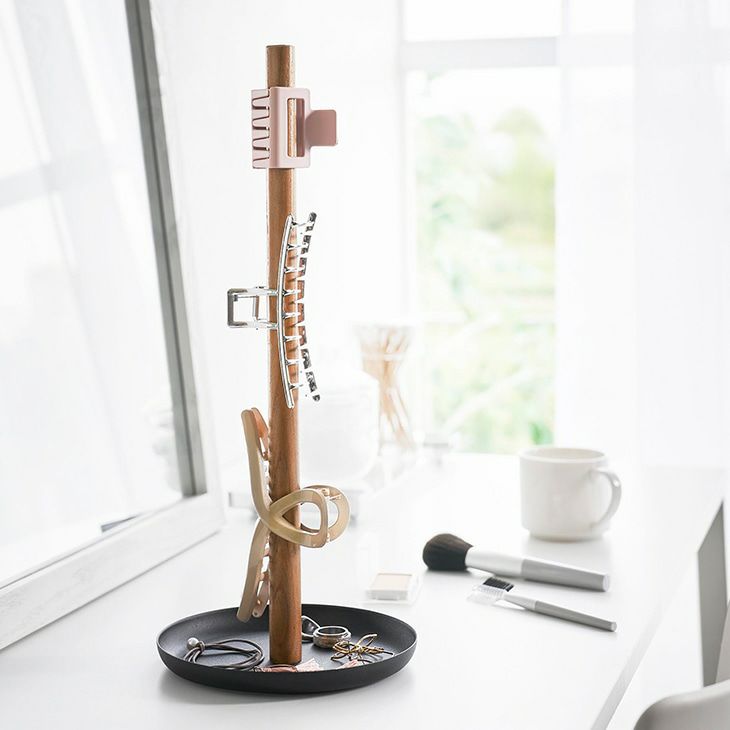 towerタワーヘアクリップ収納スタンド(ブラック)（カラー）