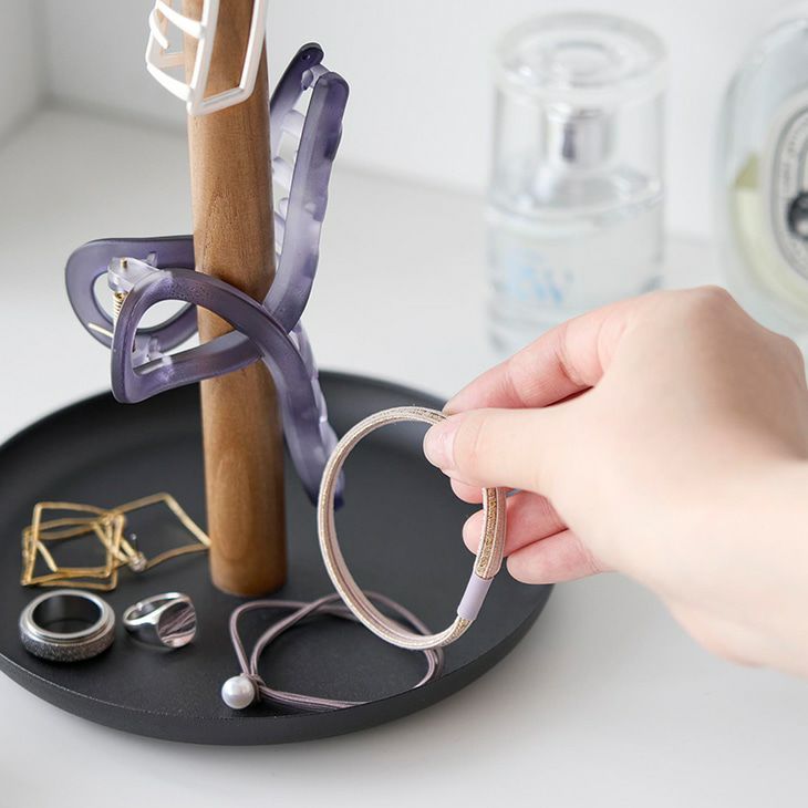 towerタワーヘアクリップ収納スタンド(ブラック)（カラー）