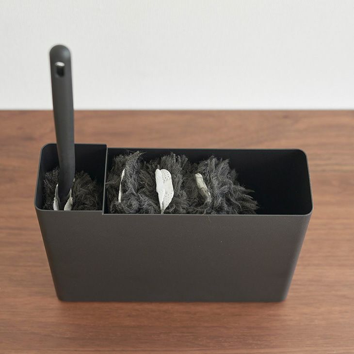 RINリン替えモップ入れ付きハンディーワイパースタンド(ブラウン)（カラー）