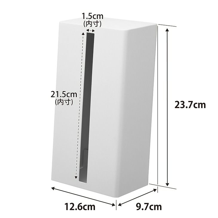 towerタワー縦型ティッシュスタンド(ホワイト)（カラー）