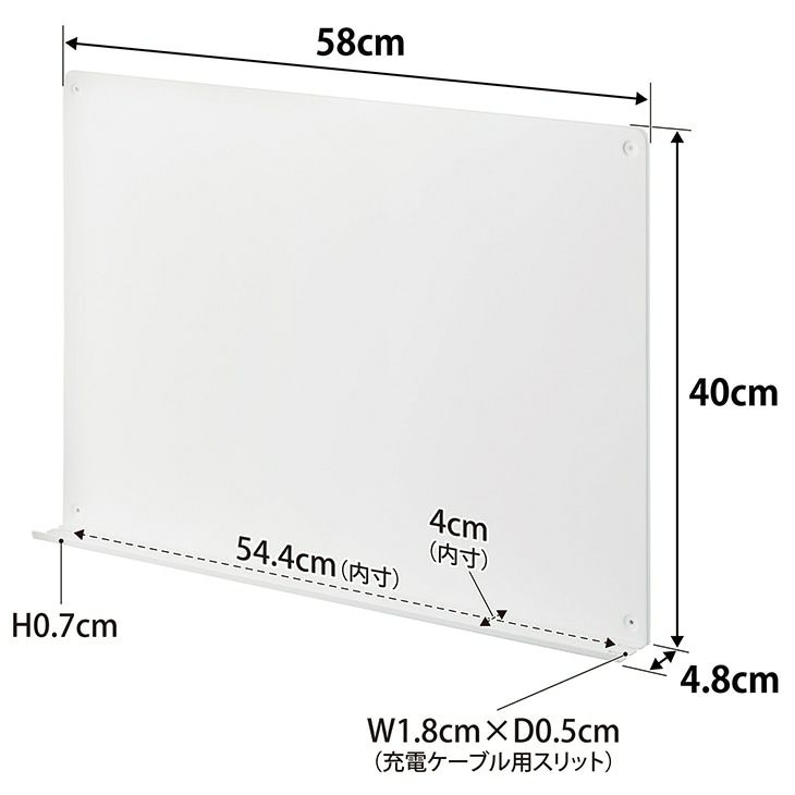 towerタワーウォールプリントボードトレー付き石こうボード壁対応(ホワイト)（カラー）