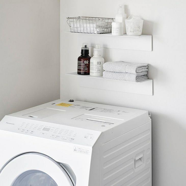 towerタワーマグネットが付くウォールラックW50石こうボード壁対応(ホワイト)（カラー）