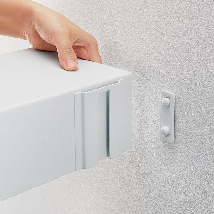 towerタワーマグネットが付くウォールラックW50石こうボード壁対応(ホワイト)（カラー）