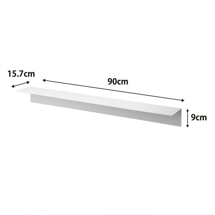 towerタワーマグネットが付くウォールラックW90石こうボード壁対応(ホワイト)（カラー）