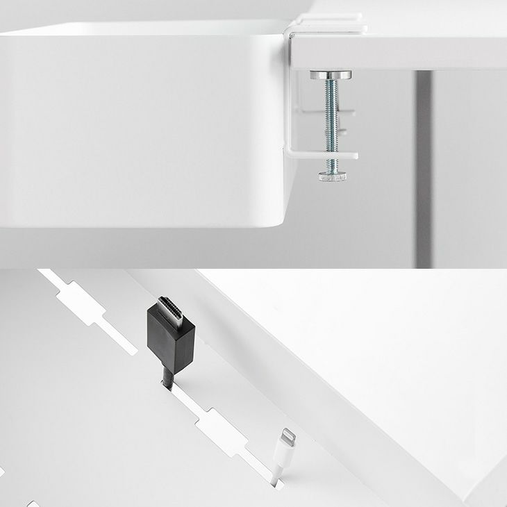 towerタワーテーブル横バスケット(ホワイト)（カラー）