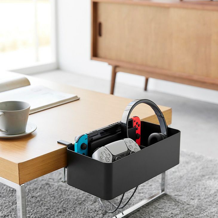 towerタワーテーブル横バスケット(ブラック)（イメージ）