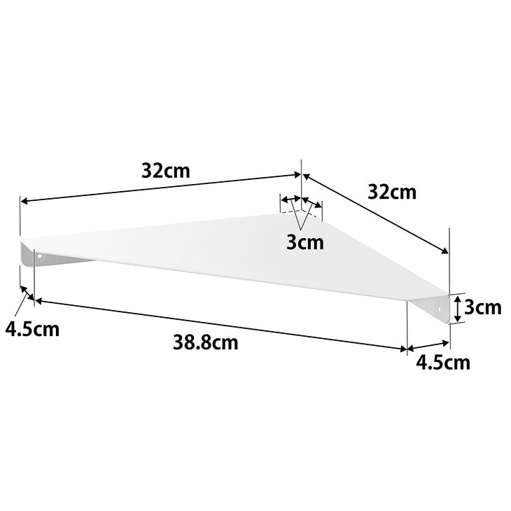 towerタワーウォールコーナーシェルフL石こうボード壁対応(ホワイト)（カラー）