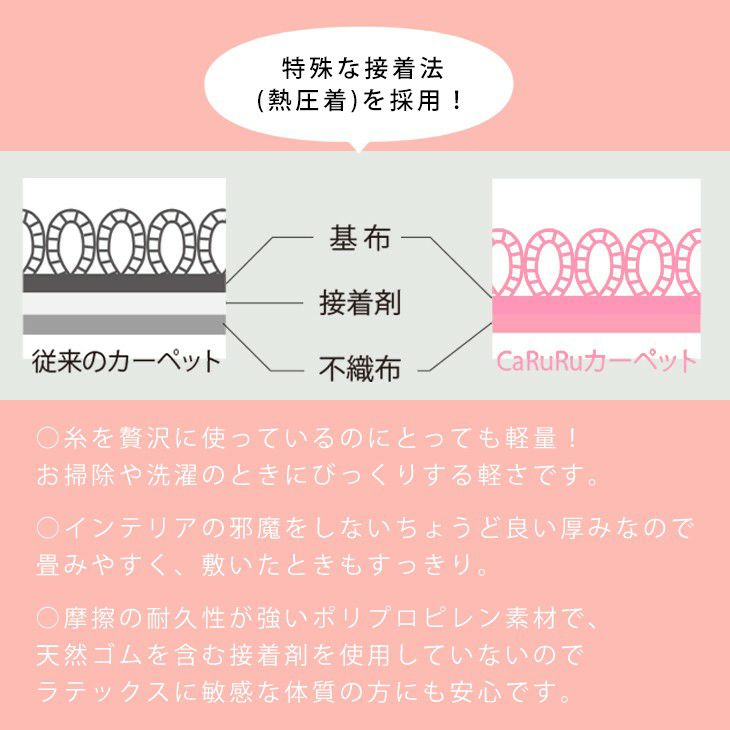 アップサイクルラグリラグ（軽さの秘密）