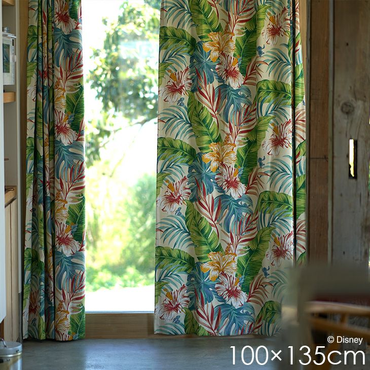 遮光カーテンSTITCH/アロハボタニカ（メインイメージ）