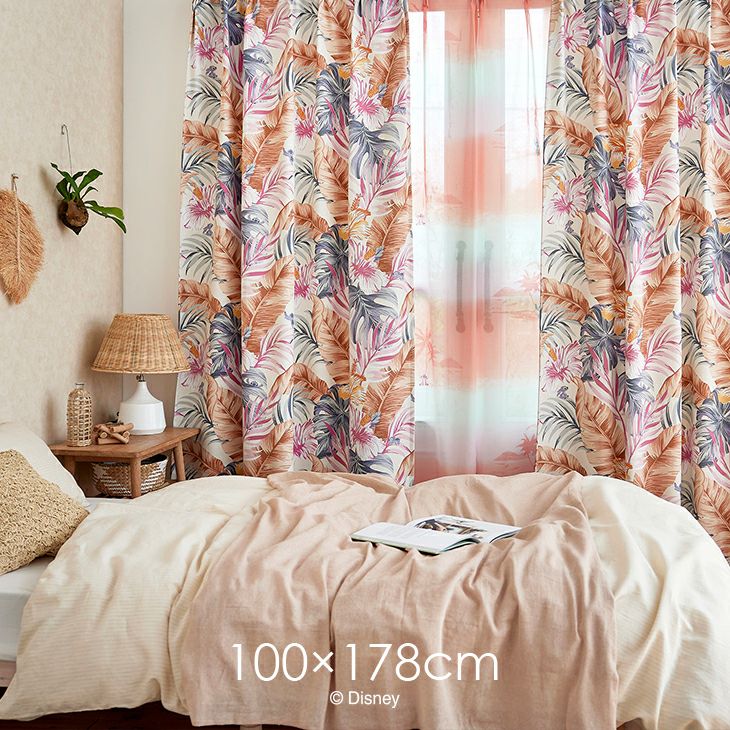 遮光カーテンSTITCH/アロハボタニカ（メインイメージ）