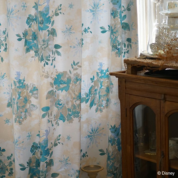 遮光カーテンFROZEN/アイスブルーム（パープル）