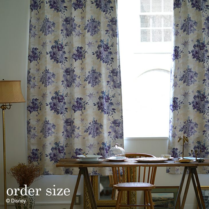 オーダーカーテン遮光FROZEN/アイスブルーム（メインイメージ）