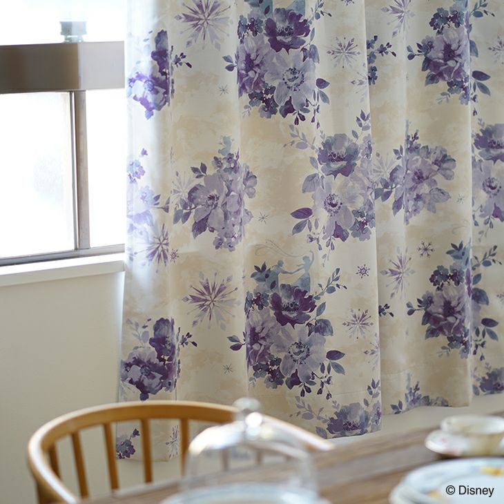 オーダーカーテン遮光FROZEN/アイスブルーム（カラー）