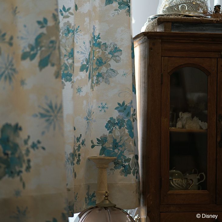 オーダーカーテン遮光FROZEN/アイスブルーム（詳細）