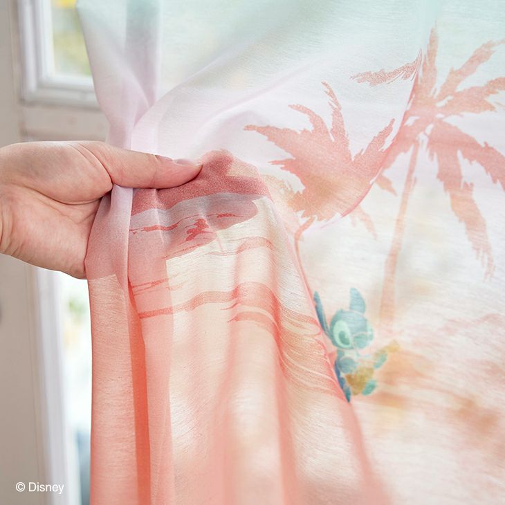 カーテンレースSTITCH/サンセットボイル（アップ）